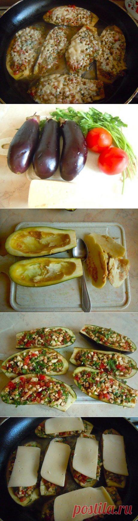 Баклажаны с помидорами.