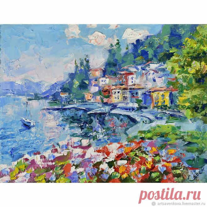 Картина Итальянский пейзаж маслом озеро Комо живопись импрессионизм – купить онлайн на Ярмарке Мастеров – RXTZARU | Картины, Санкт-Петербург Картина Итальянский пейзаж маслом озеро Комо живопись импрессионизм в интернет-магазине на Ярмарке Мастеров. Картина Итальянский пейзаж маслом озеро Комо живопись импрессионизм
оргалит, масло, 23 х 30,5 см.

Картина написана масляными красками на загрунтованном оргалите. Покрыта защитным слоем лака.