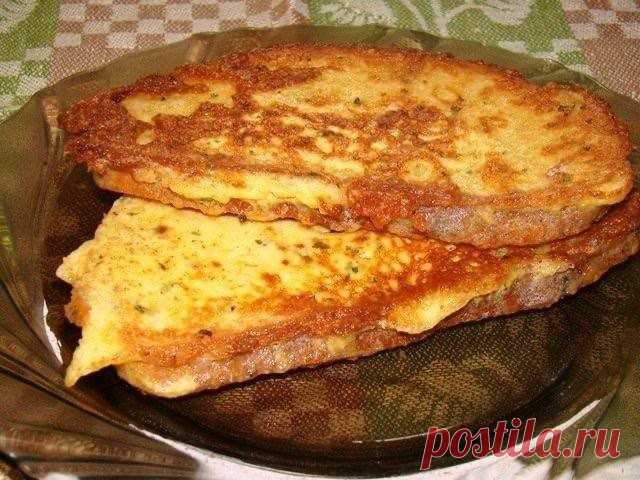 Гренки сырные