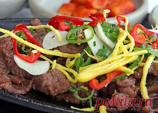Корейское мясное блюдо «Хе».