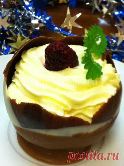 Шоколадные корзинки - пошаговый рецепт с фото