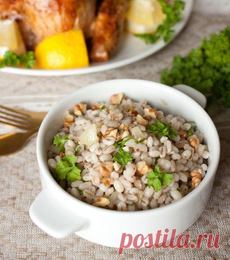 Самые вкусные рецепты: Пилав из перловой крупы с грецкими орехами