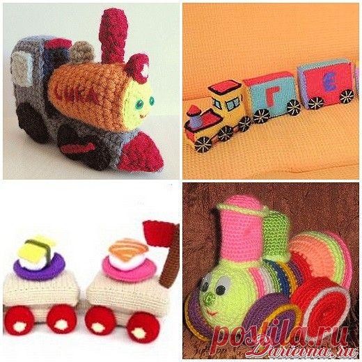 Как связать паровозик крючком. Схемы и мастер-классы