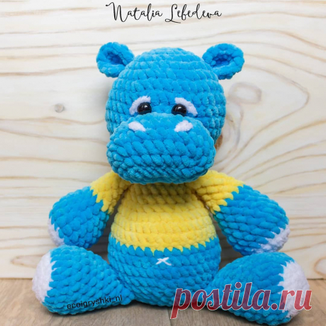 Бегемоша схема амигуруми крючком | Hi Amigurumi