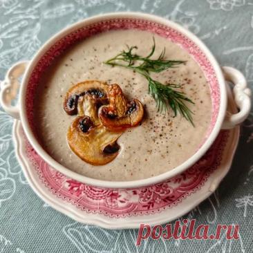 Крем-суп из шампиньонов 56 ккал рецепт с фото пошаговый от Ирина Волигова - Овкусе.ру