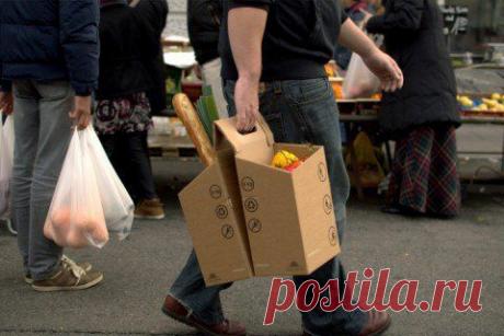 Корзина для покупок велосипедиста