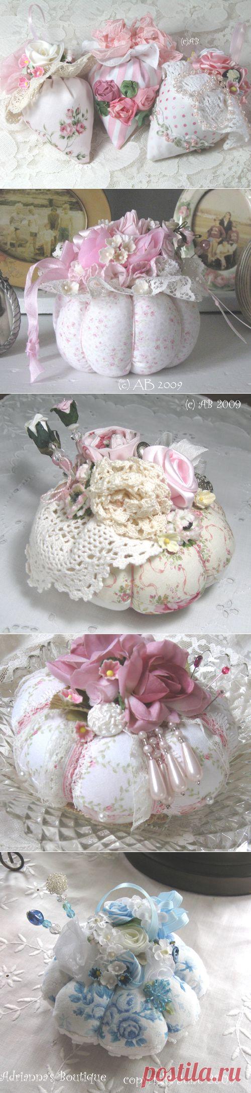 Игольницы в стиле шебби-шик