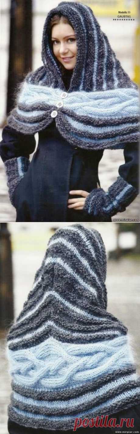 Интересная модель-Капюшон/пелерина