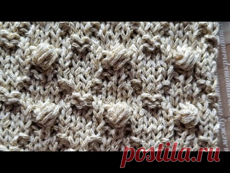 Теневой узор спицами со всякими эффектными эффектами❤️➡️knitting pattern.