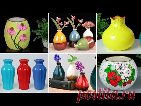 Handmade flower vase Look Like Ceramic flower vase || Cement flower vase - Gypsum flower vase making