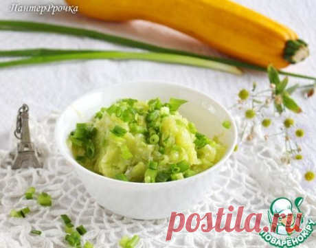 Тёртый кабачок, обжаренный по-провансальски