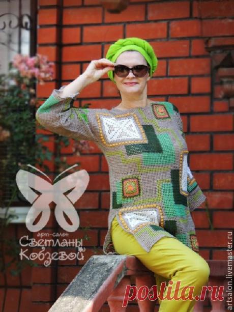 Туника "Оттенки серого" – купить в интернет-магазине на Ярмарке Мастеров с доставкой Туника "Оттенки серого" - купить или заказать в интернет-магазине на Ярмарке Мастеров | Разве не замечательно встретить лето в такой…