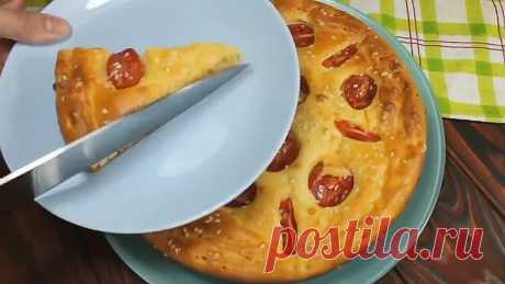 Необычный заливной пирог! Отличный и вкусный рецепт!