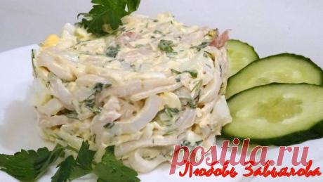 Салат с кальмарами - самый вкусный рецепт - Простые рецепты Овкусе.ру
