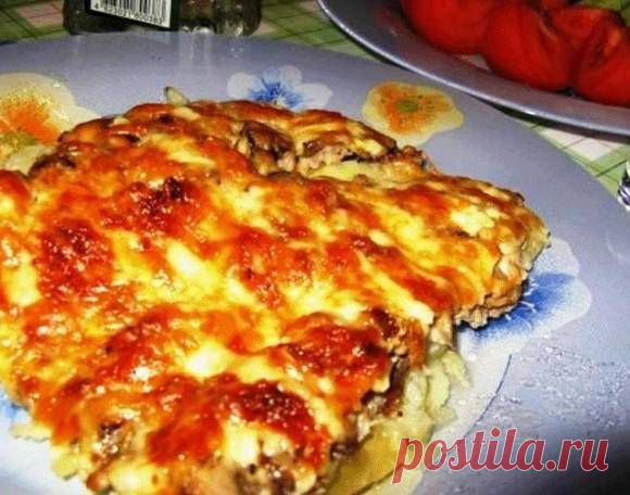 МЯСО "ПО-ФРАНЦУЗСКИ" ИЗ КУРИНОГО ФАРША