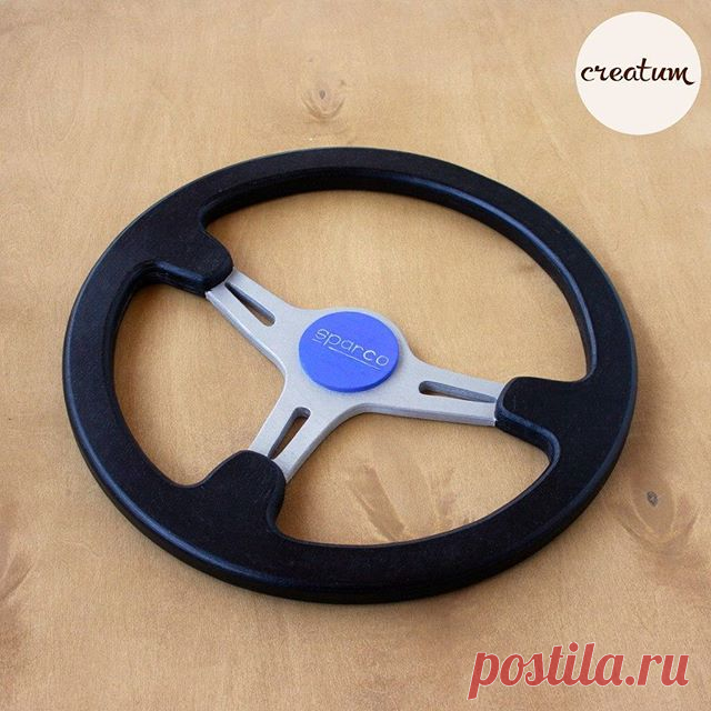 Вырезал гоночный руль, размером как настоящий) #creatum #woodworking #scrollsaw #handmade #cars #drift #streetracing #sparco #подарок