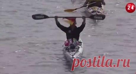 Немка установила рекорд на каяке / Экстремальный досуг