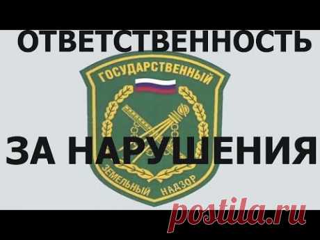 Земельный надзор. Ответственность за нарушение земельного законодательства. Помощь юриста