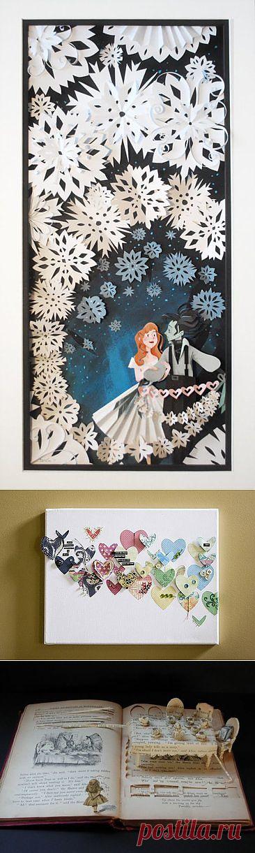 Подборка интересных бумажных коллажей / Бумага и карандаши (скрапбукинг, оригами, и т.д.) / Модный сайт о стильной переделке одежды и интерьера