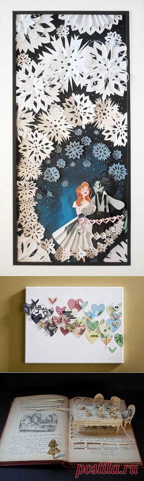 Подборка интересных бумажных коллажей / Бумага и карандаши (скрапбукинг, оригами, и т.д.) / Модный сайт о стильной переделке одежды и интерьера