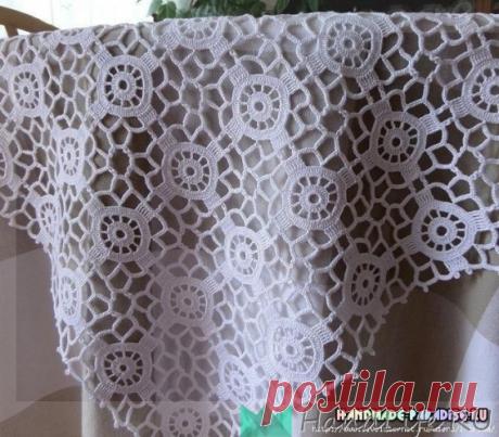 СКАТЕРТЬ МОТИВАМИ КРЮЧКОМ / Вязание