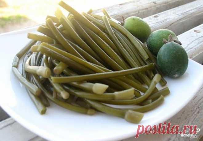 Маринованный зеленый лук на зиму - пошаговый кулинарный рецепт с фото на Повар.ру