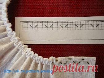 Схемы для формирования интересных сборок.  

Низ рукава, вырез горловины можно обработать не банальной сборкой,а красивым фестонным краем.