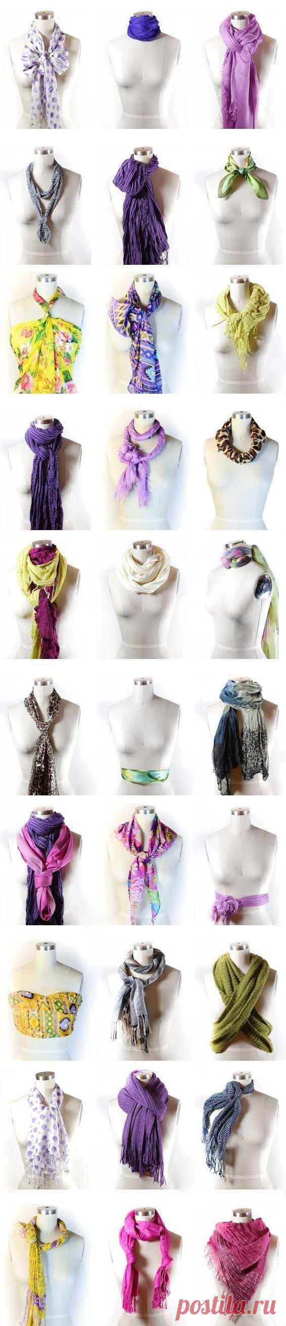 42 способа завязать шарф | Мир женщины