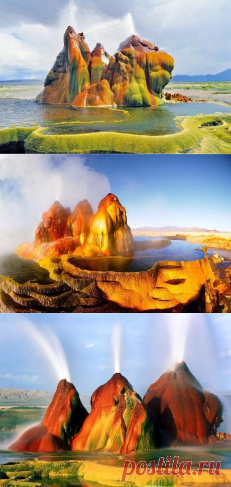 Живописный гейзер Флай (6 фото)