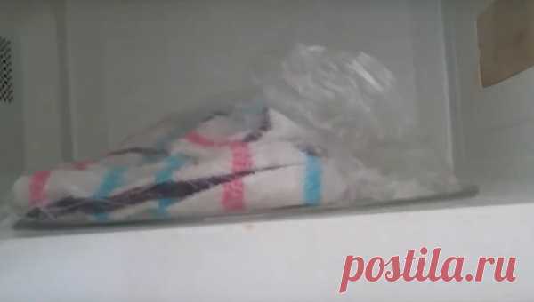 КАК ОТСТИРАТЬ КУХОННЫЕ ПОЛОТЕНЦА С ПОМОЩЬЮ МИКРОВОЛНОВКИ.