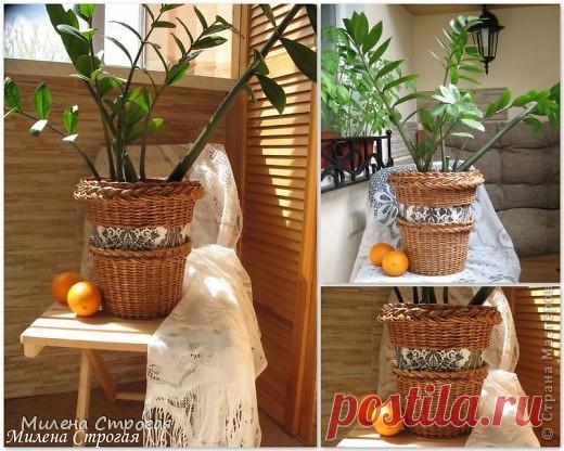 МК кашпо для цветов | Страна Мастеров