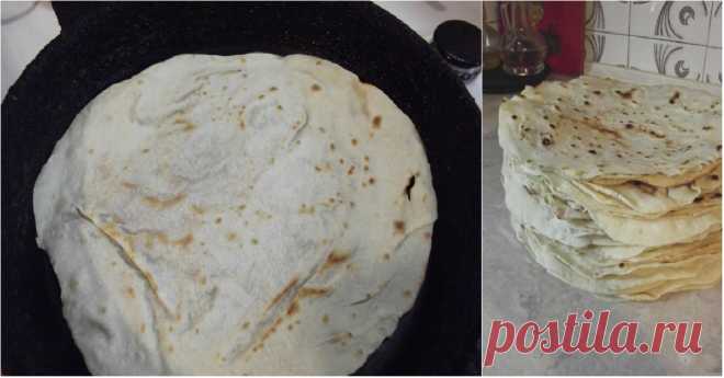 Лаваш на сковороде