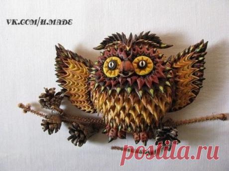 ​Совушка из соленого теста