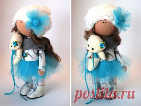 Tilda doll Fabric doll Summer doll handmade by AnnKirillartPlace
