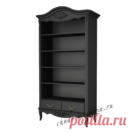 Черный стеллаж классический