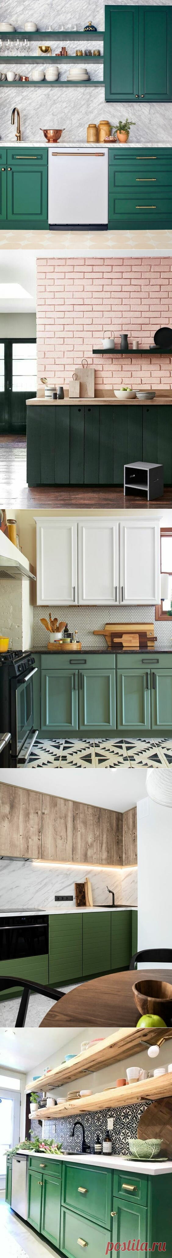 Сделать кухню изумрудного цвета? Не каждая хозяйка решиться на такую... красоту! | Дизайнер интерьера & Любитель | Яндекс Дзен