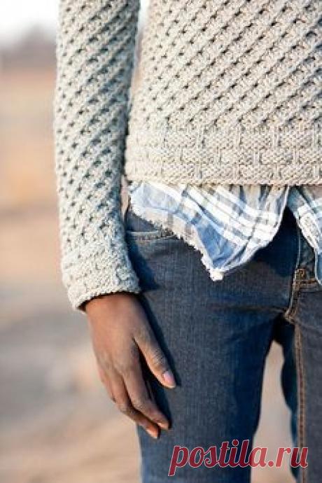 Something different than ribbing for your edges. Ravelry: Tundra sweater pattern by Kristen TenDyke