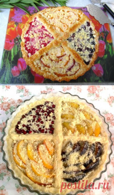 Фруктовый пирог &quot;4 вкуса лета&quot;