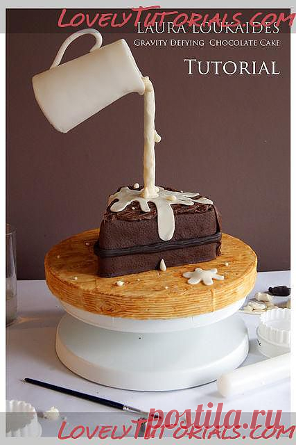 МК сборка оригинального торта -МК сборка оригинального торта -Gravity Defying Chocolate Cake tutorial - Мастер-классы по украшению тортов Cake Decorating Tutorials (How To's) Tortas Paso a Paso