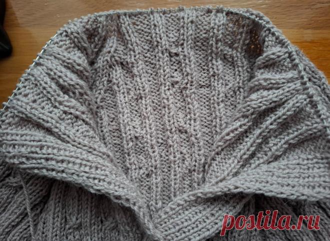 Свитер-поло, связанный спицами | Очарованная жизнью | Дзен