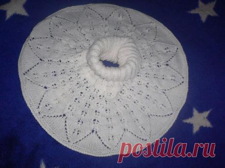 Манишка "Наташка" с узором (спицы)