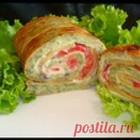 Кабачковый рулет Кулинарный рецепт
