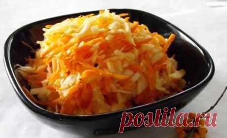 Салат из капусты с морковью - пошаговый кулинарный рецепт с фото. / Простые рецепты