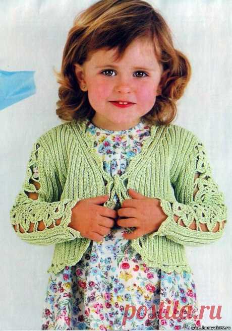 Вязаное болеро для девочки