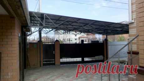Навес из профлиста