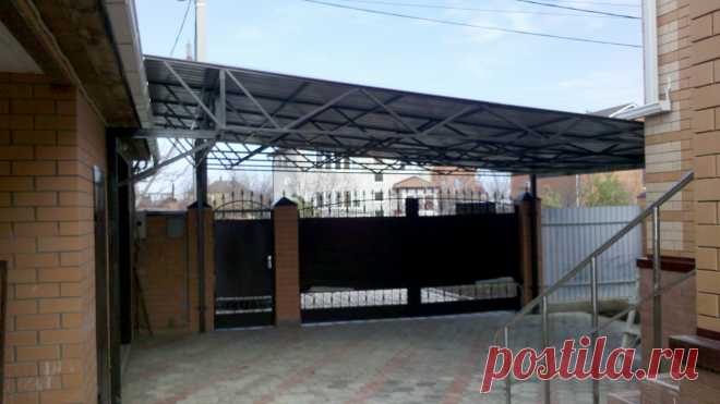 Навес из профлиста