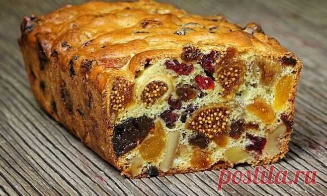 Яркий, вкусный и полезный: кекс из сухофруктов — Вкусные рецепты