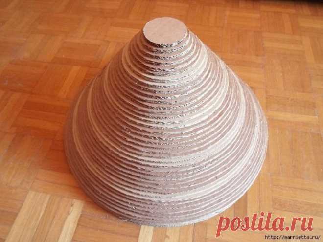 ​Уютный домик для кошки из картона