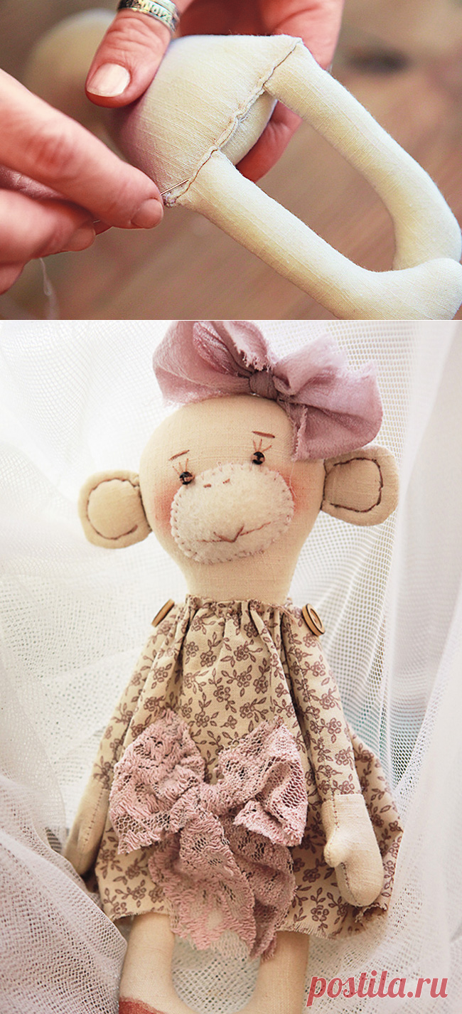 Обезьянка-тильда – символ 2016 года / Мастер-классы / Burdastyle