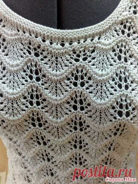 Вязание-спицы-ТОПЫ и кофточки с коротким рукавом .